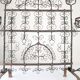 Spanish Wrought Iron Fireplace Screen Candelabra, Arts and Crafts, 1880s