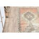 1970s Turkish Oushak Handmade Wool Cotton Orange Runner Rug 85x266