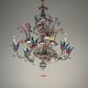 Venetian Rezzonico chandelier made of Murano glass circa 1900