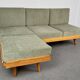 Vintage Corner Sofa Bed with Ottoman, 1960s, Czechoslovakia