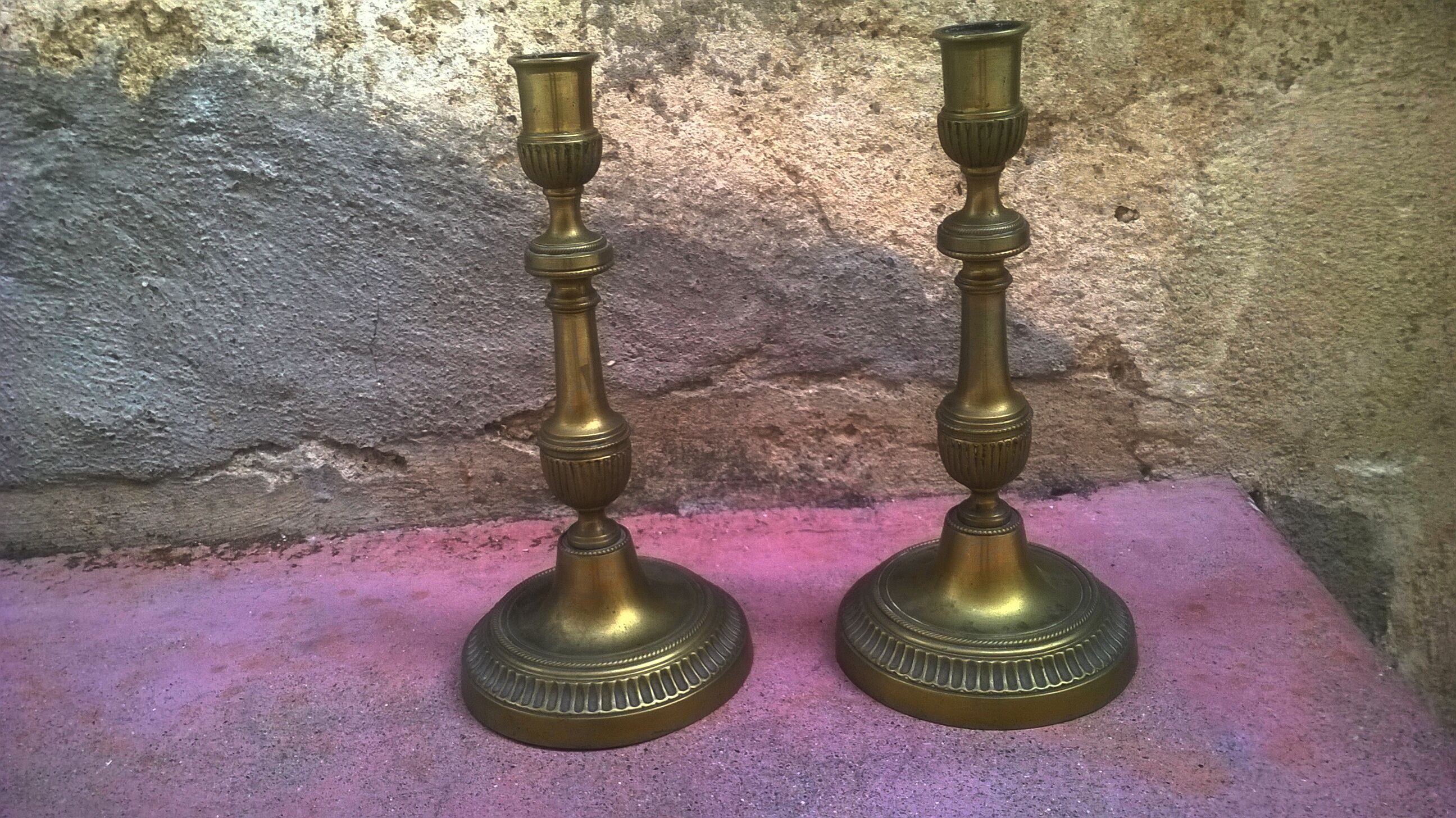 Pair of vintage candlesticks
