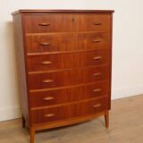 Vintage Danish chest of drawers | Teak | 6 drawers | 104 cm