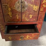 Pair of Chinese bedside tables