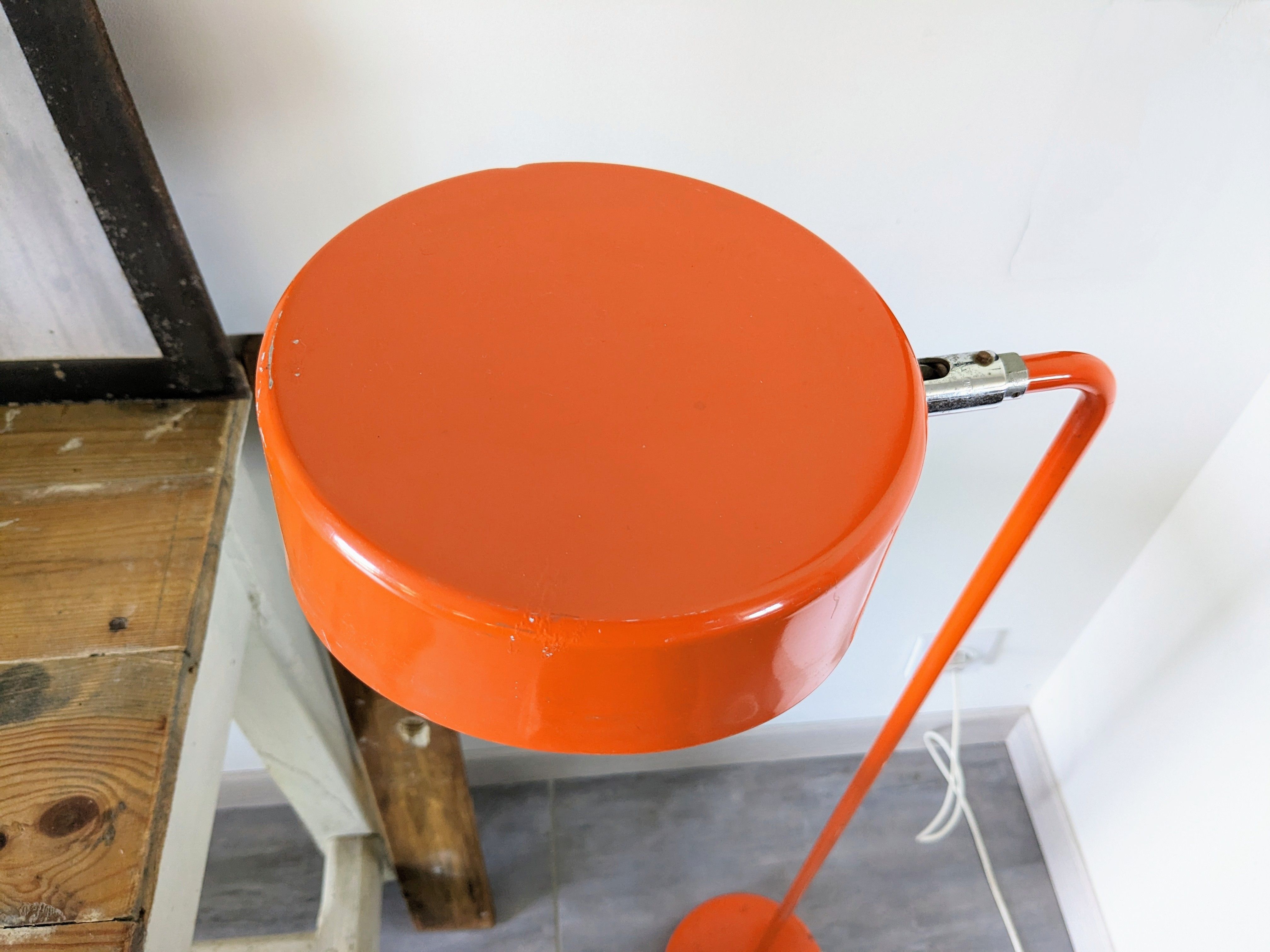Large vintage orange lamp by Anders Pehrson for the Atelje Lyktan 1970