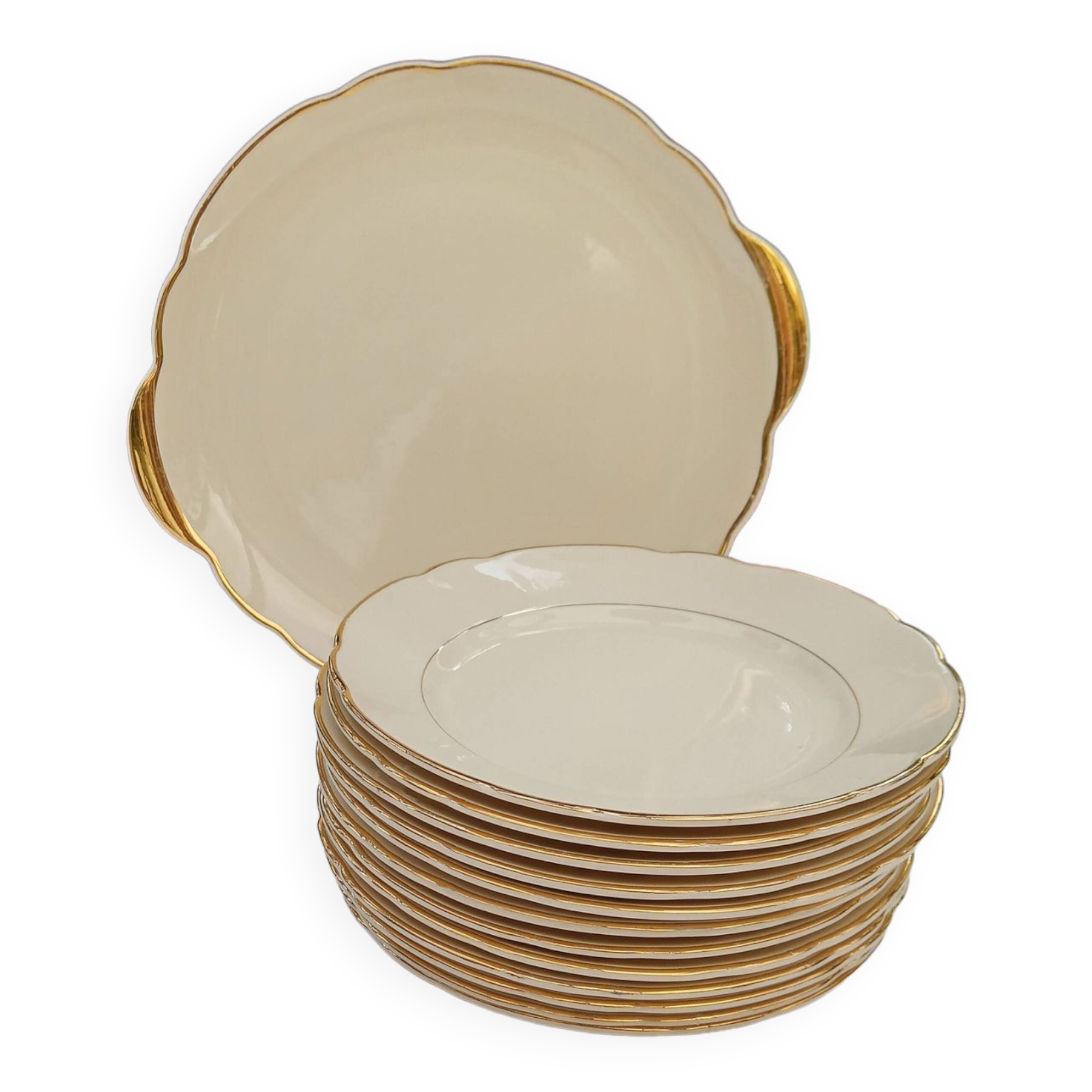 Set of 12 Villeroy & Boch dessert and dish plates