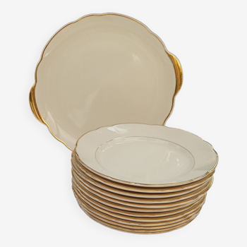 Ensemble de 12 assiettes à dessert et plat Villeroy & Boch