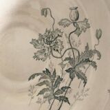 Old iron earth salad bowl, poppy model