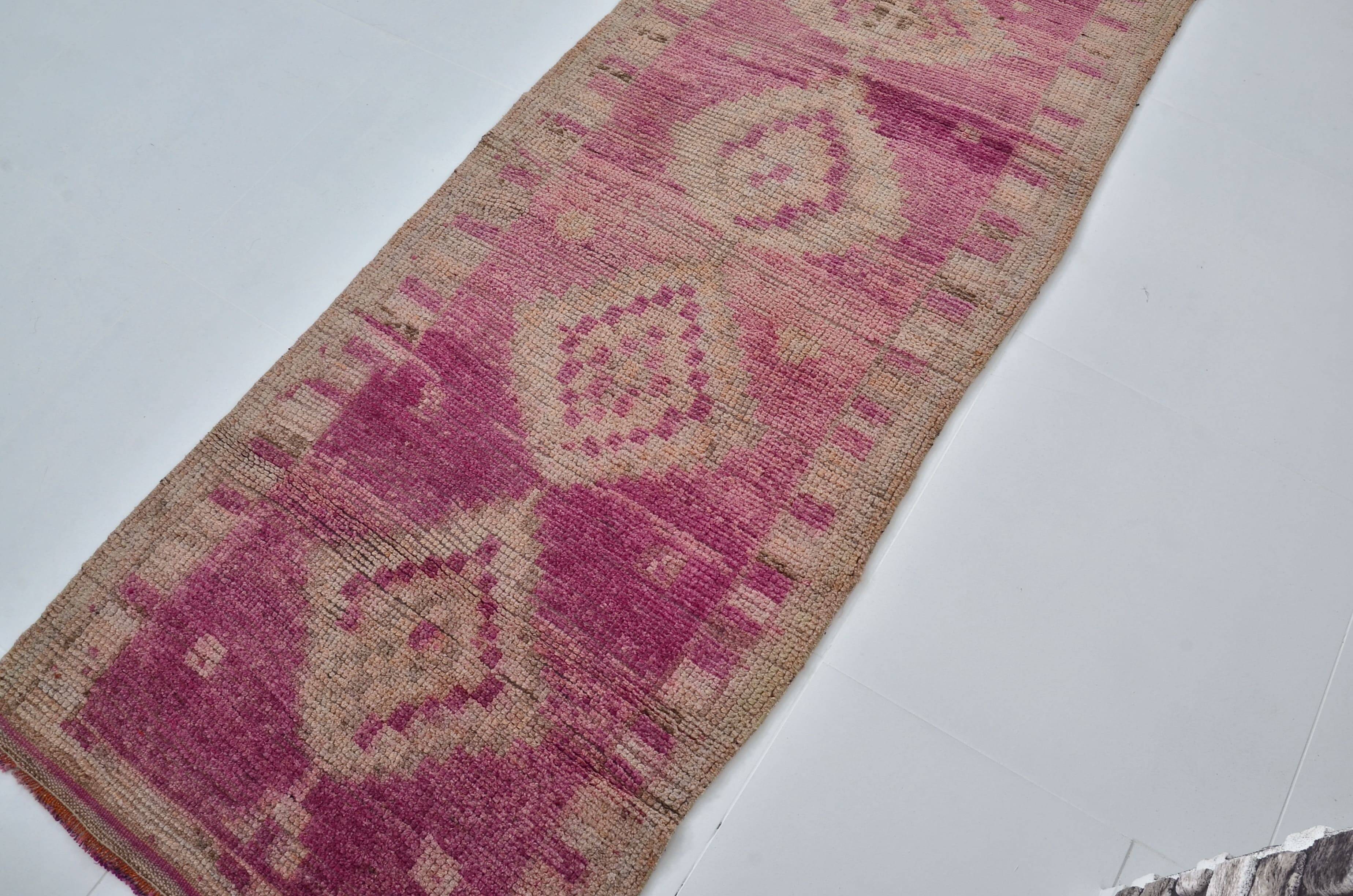 Oushak Handknotted Floral Runner sku 2179
