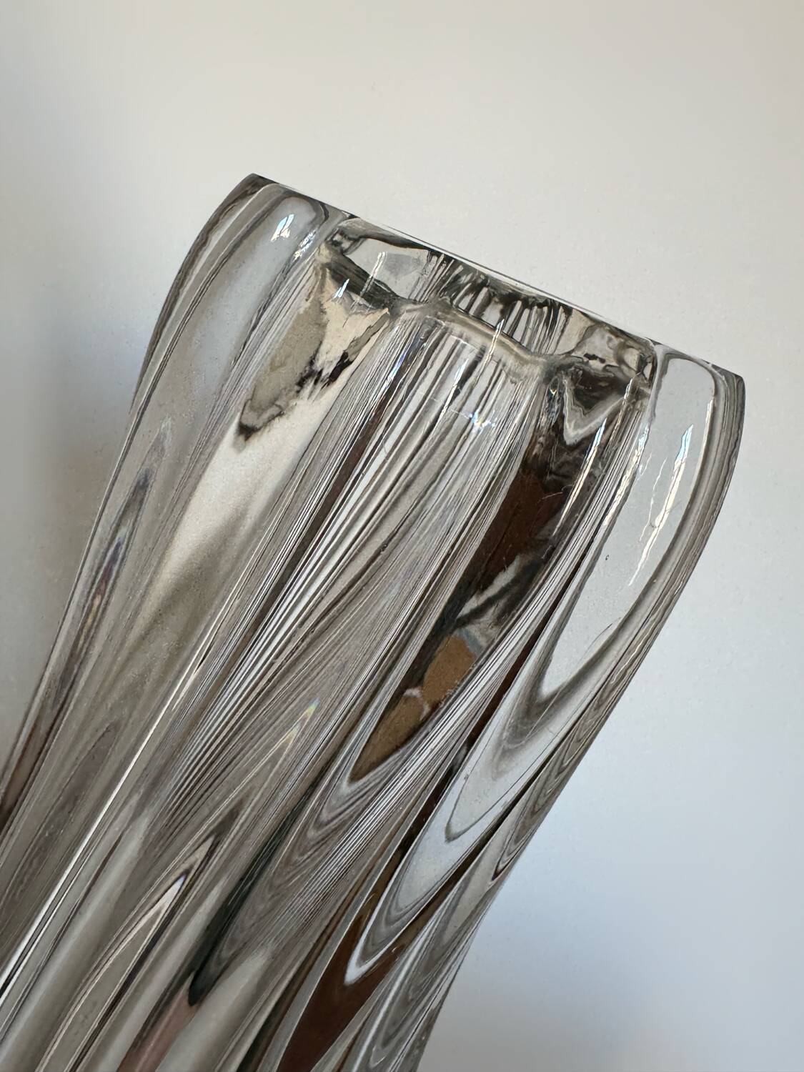 Crystal tulip vase from the 60s