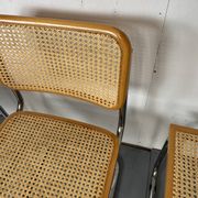 Ensemble de 4 chaises de salle à manger vintage Cesca S32 par Marcel Breuer, années 1990.