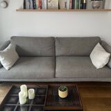 4-seater canapé AM PM model César in Cappuccino Tweed fabric