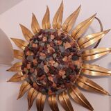 Soleil wall light with precious stones