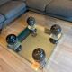 Table basse Roche Bobois en marbre – pièce vintage exclusive