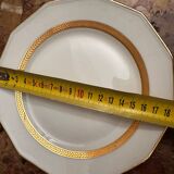 F. Legrand Limoges - Service à Dessert 2 Plat Gâteaux/Tartes + 11 assi