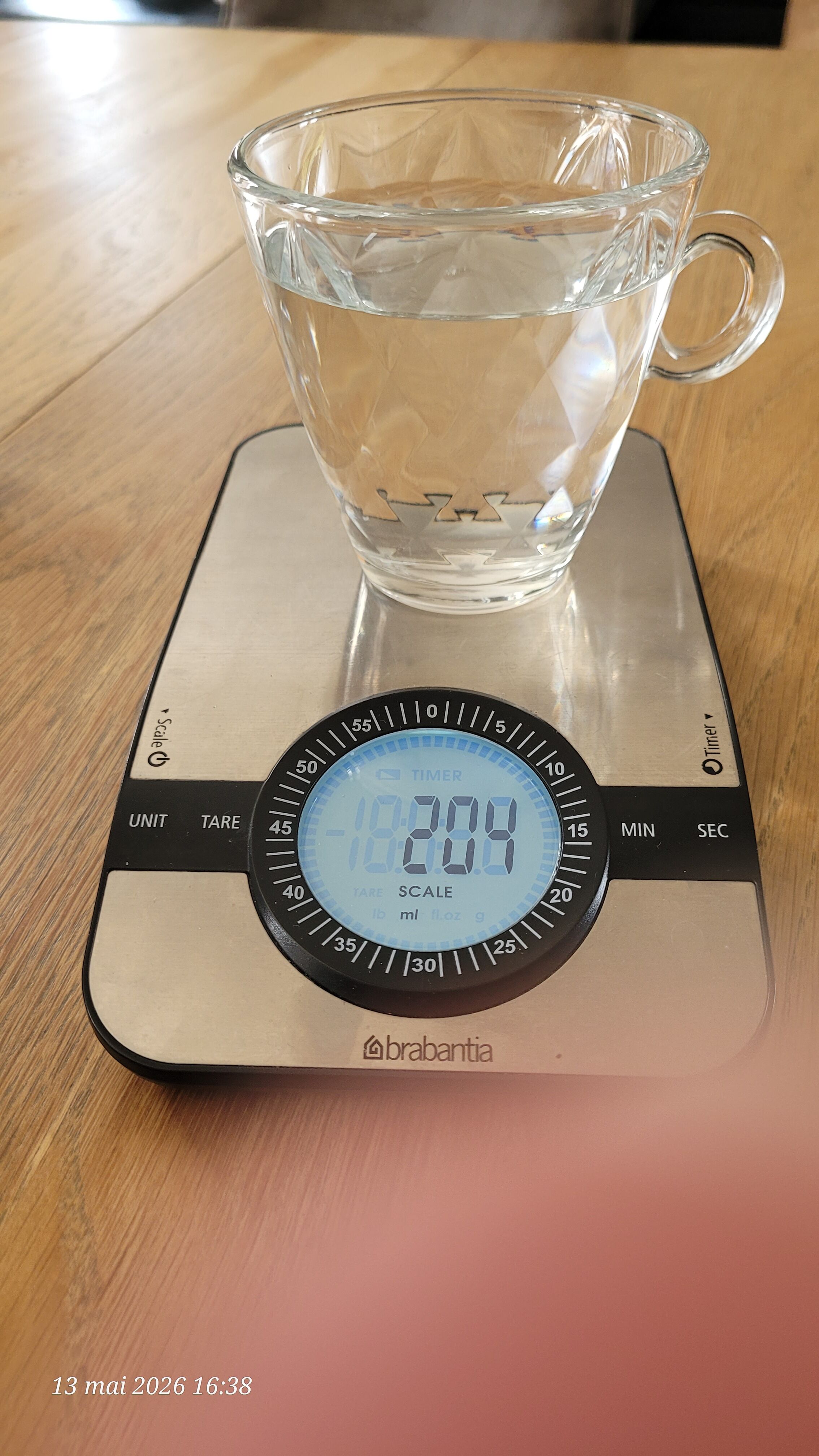 2 thick glass mugs