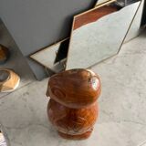 Wooden bird sculpture