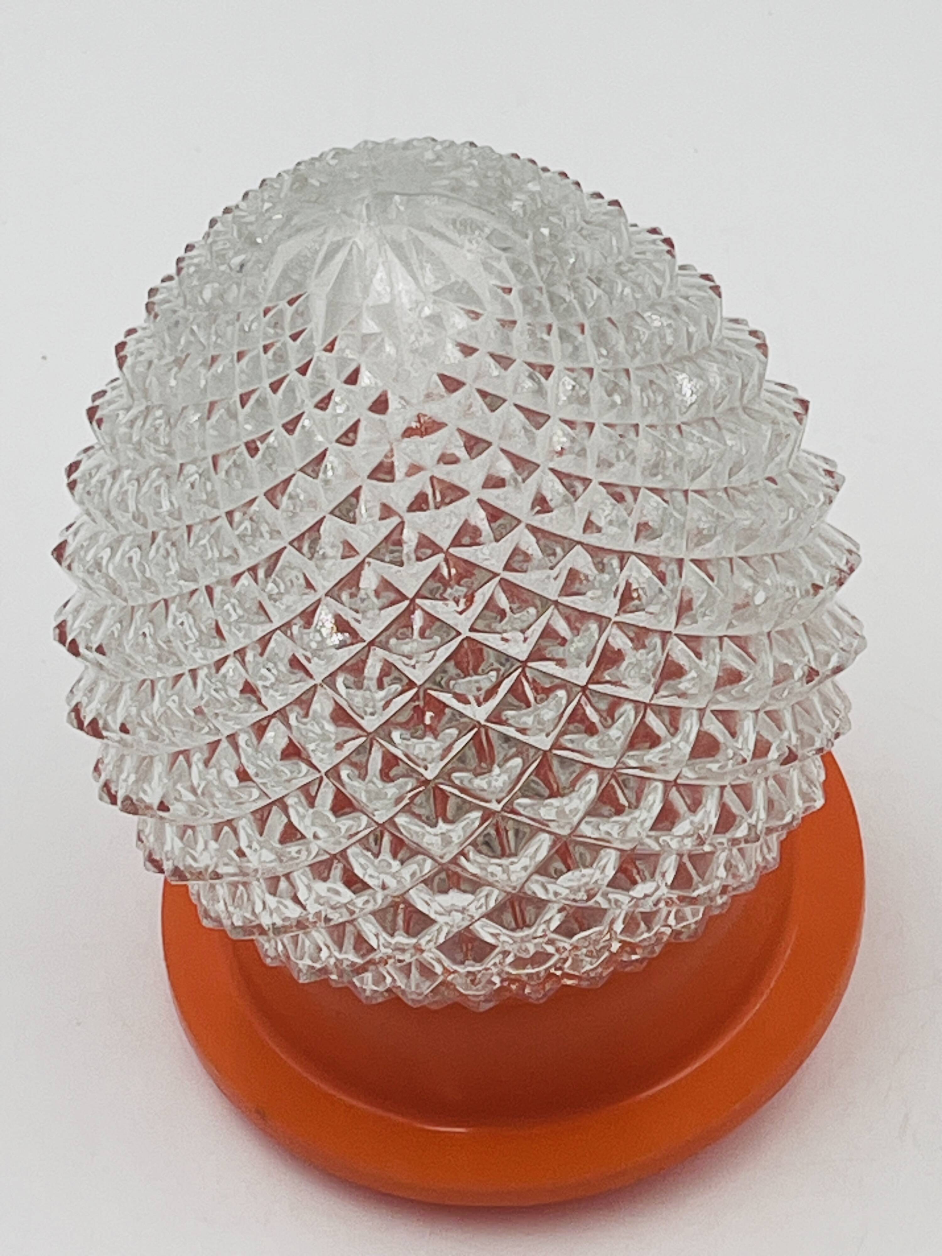 Orange Pinecone Ceiling Light