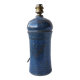 Blue stoneware lamp base