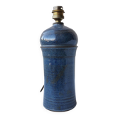 Blue stoneware lamp base