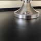 Marble cheese platter and silver metal 1970