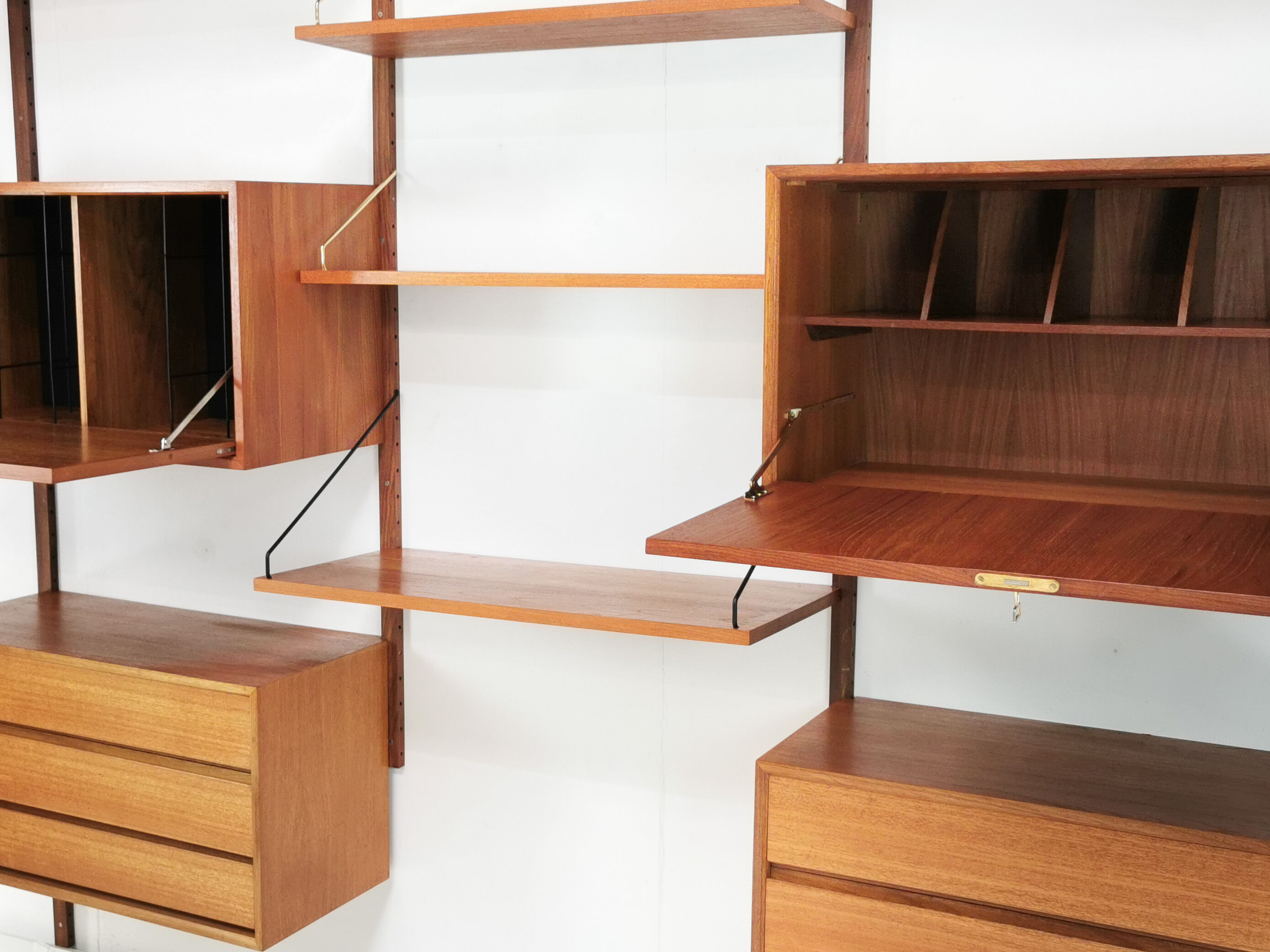 Poul Cadovius teak bookcase Danish 1960