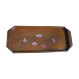 Wooden wooden art deco painted flowers