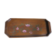 Wooden wooden art deco painted flowers