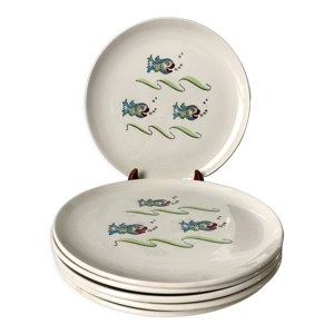 Lot de 6 assiettes plates