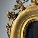 Ensemble de 2 miroirs dorés antiques français du 19ème siècle