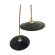 Pair of suspensions in black & white enamelled sheet metal