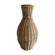 Braided wicker vase