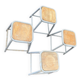 Set of 4 industrial stools
