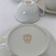 Tea service 5 cups and cups - Porcelain de Lourioux