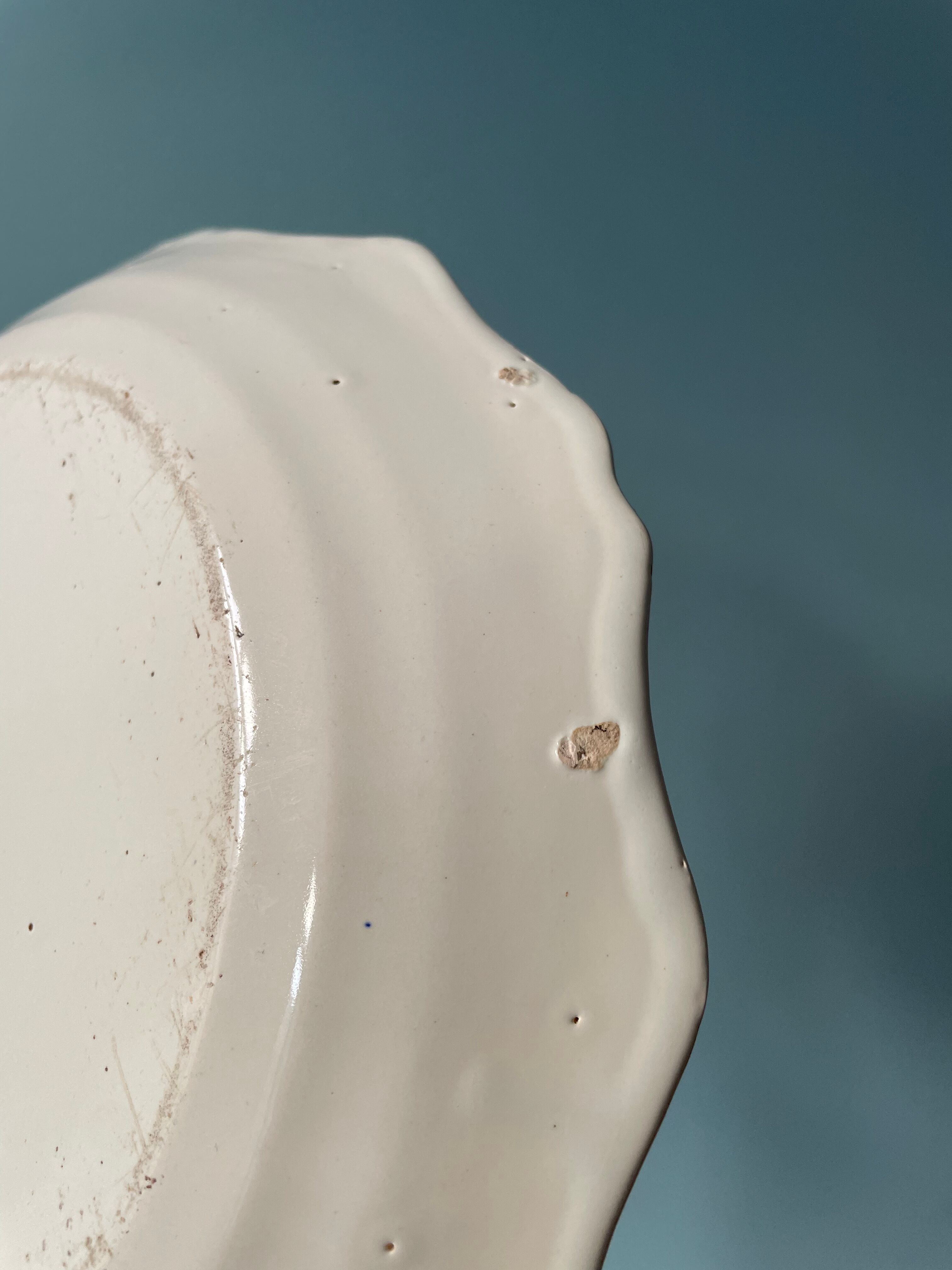 Nevers earthenware patronymic plate
