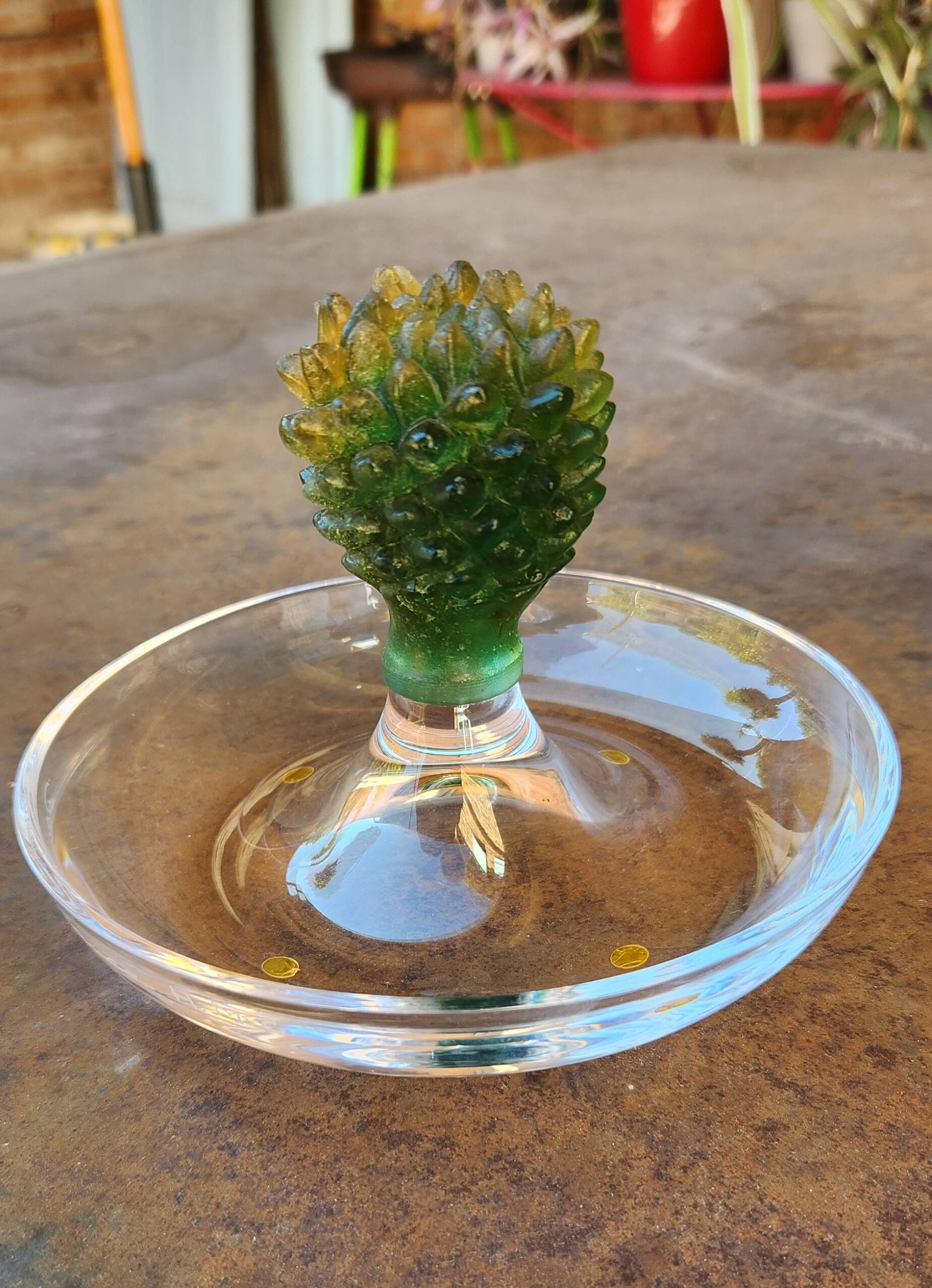 "Cactus" bowl in crystal and glass paste - Daum, Hilton McConnico
