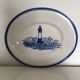 Plat ovale xl décor phare
