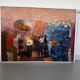 The fruit bowl. Large oil on panel 130 x 90cm. Ange Tomaselli.