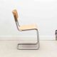 Cesca B32 chair in oak and chrome style