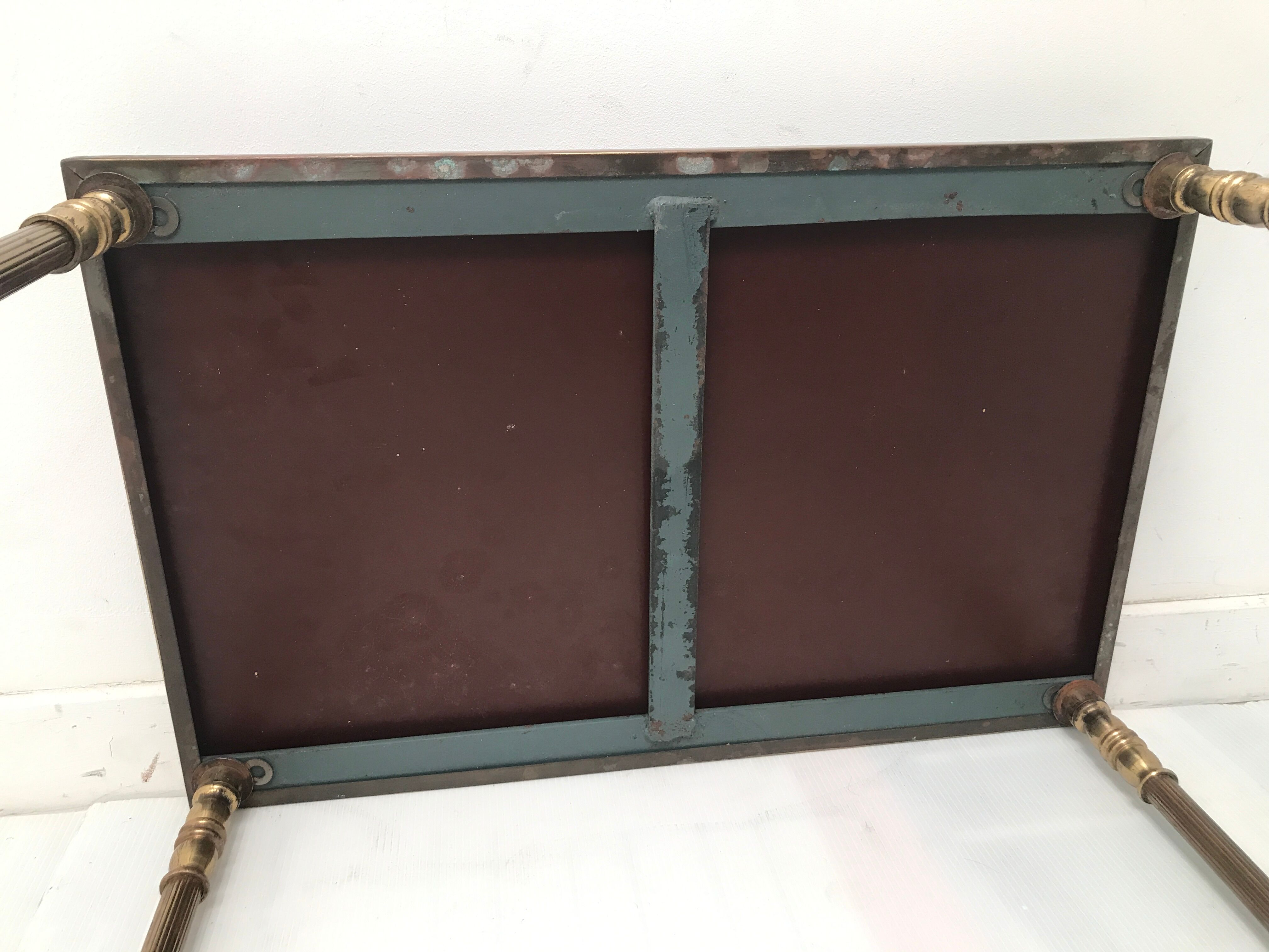 Tables with floorless smoked glass tray 50-60 years