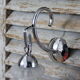 Wall light mounted Lantern old, glass and chrome