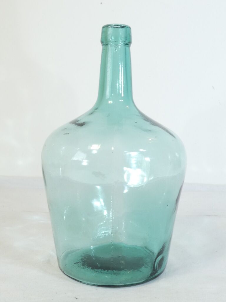 Bonbonne dame jeanne en verre soufflé bullé 2 litres nº1