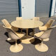 Space Age Table with tulip design and 6 chairs