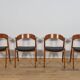 Mid-Century Danish Teak Chairs from Korup Stolefabrik, Denmark, 1960.