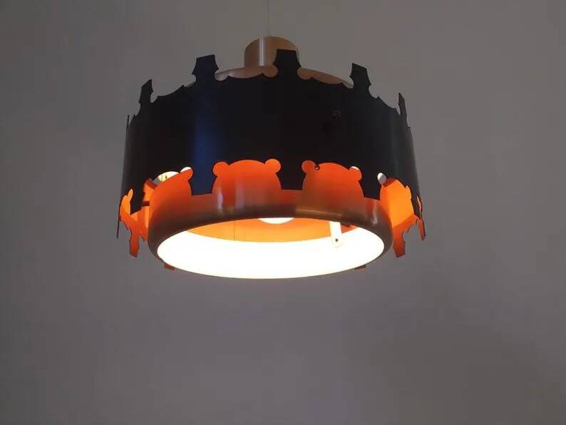 Midcentury Pendant in Style of Jo Hammerborg, Denmark, 1970s