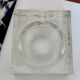 Vintage Brutalist schaal / asbak ijsglas