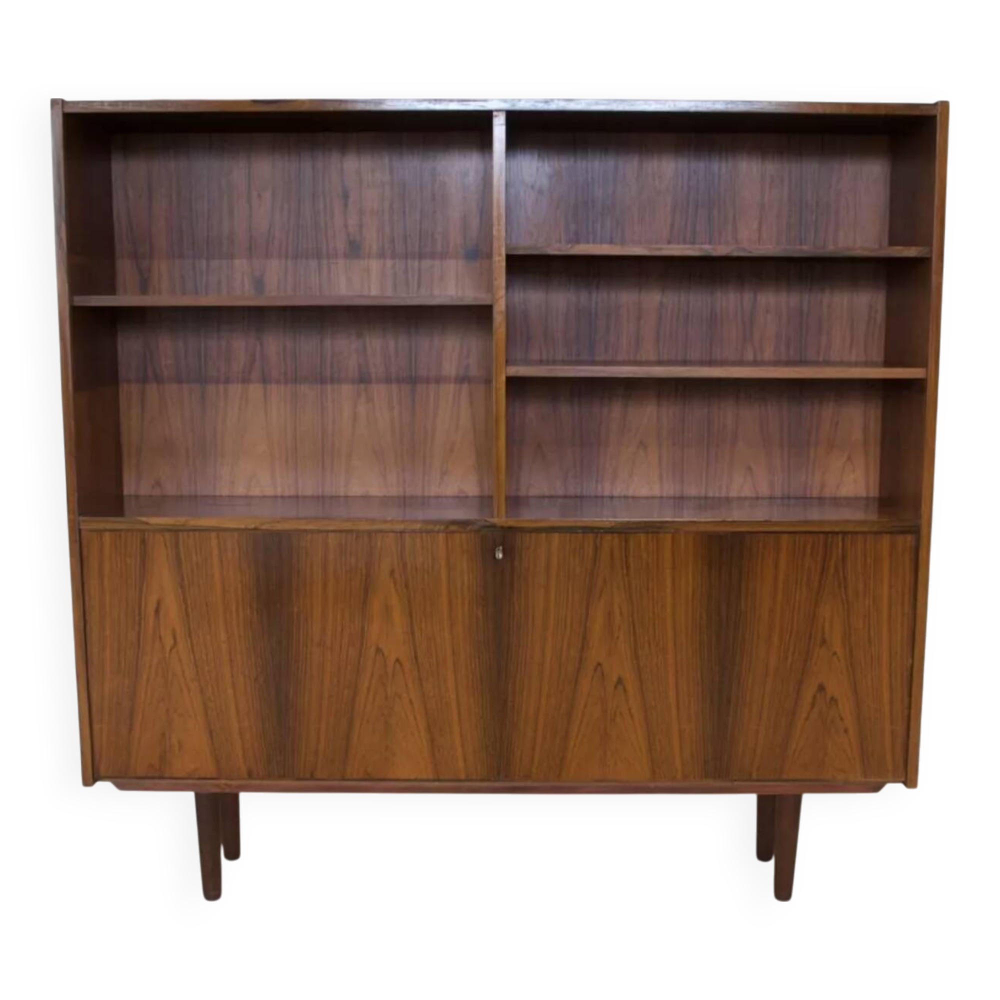 Rosewood Standing Bookcase/Bar Cabinet From Viby Møbelfabrik