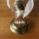 Pair of sconces, brass and plastic