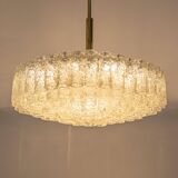 Large Doria chandelier with frosted glass tubes, Germany, 1960s.