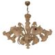 Italian Style Murano Glass in Transparent and Sand Chandelier by Simoeng
