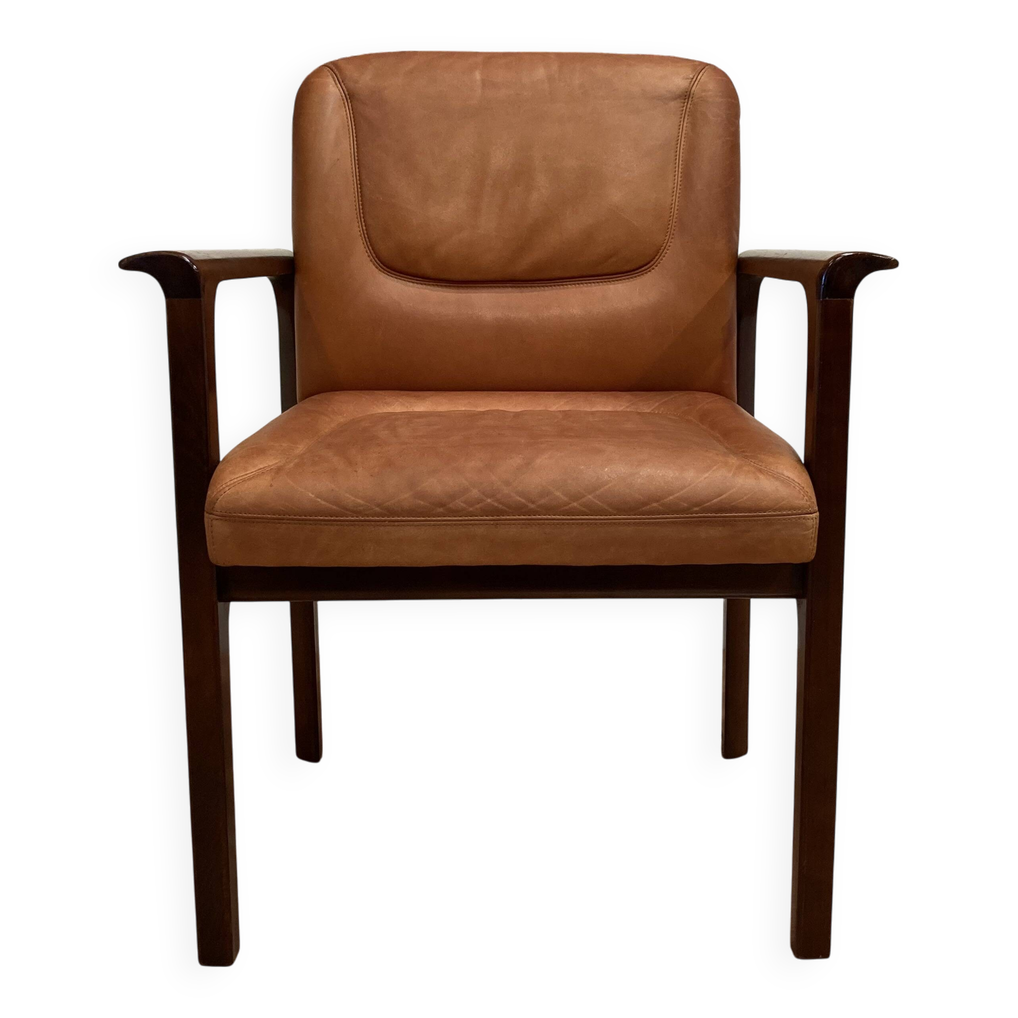 1960s design leather armchair.